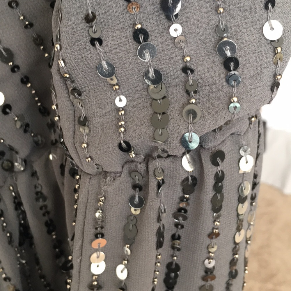 Walter Baker Dark Grey Cocktail Sequin Dress - Picture 8 of 8